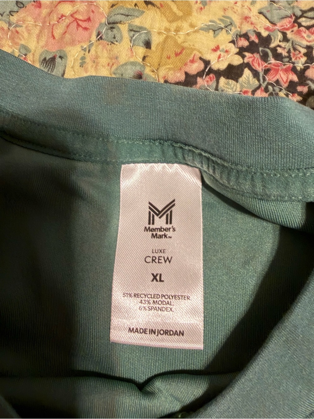 Member's Mark Luxe Crew Sweatshirt in Teal - XL